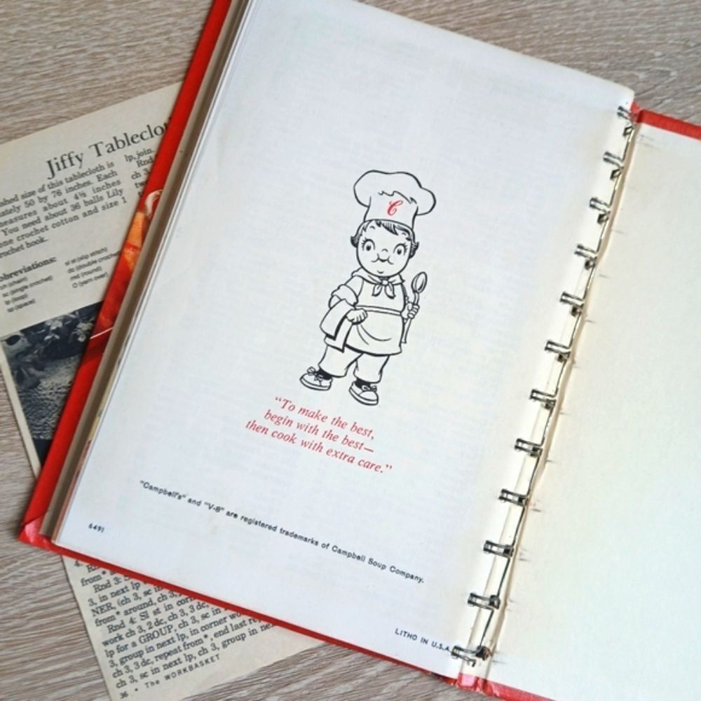 A Campbell Cookbook cooking with Soup Recipes LITHOGRAPH First Edition - Picture 4 of 15